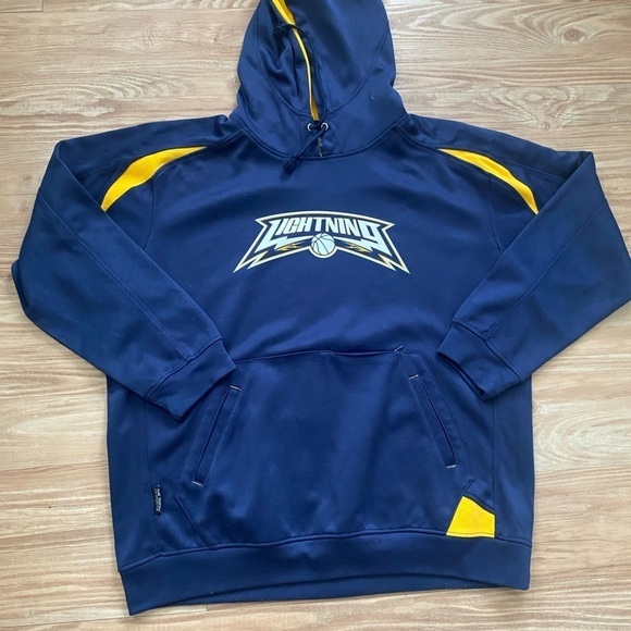 Lightning Blue and Gold Basketball Sweatshirt - Picture 2 of 7